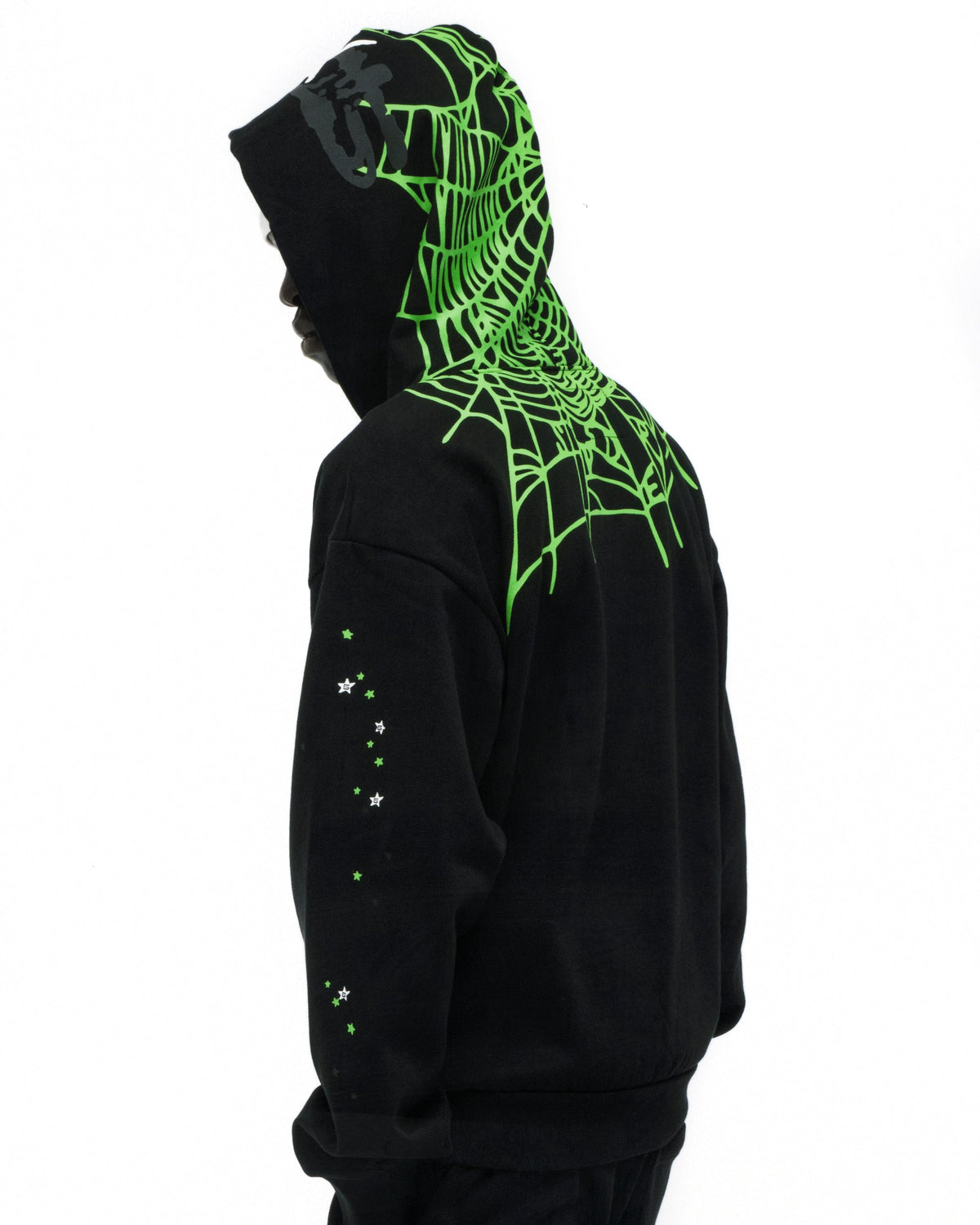 Sp5der Heavy Web Hoodie - Black