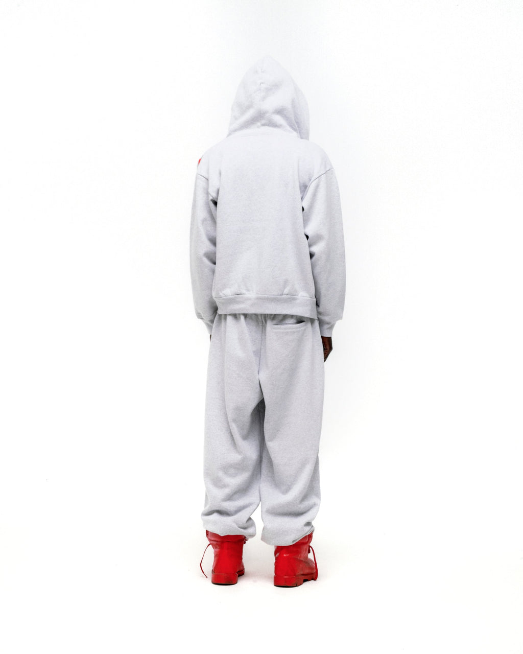 Sp5der Mx555 Zip Hoodie - Heather Grey