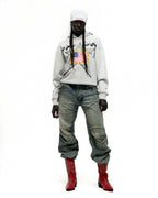 Sp5der Star Girl Hoodie - Sport Grey