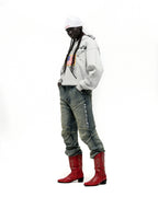 Sp5der Star Girl Hoodie - Sport Grey