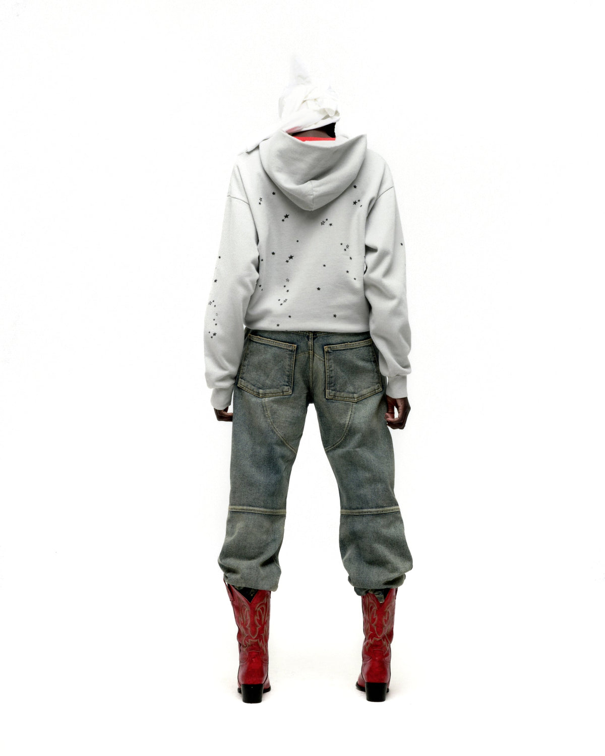 Sp5der Star Girl Hoodie - Sport Grey