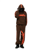 Sp5der Screaming Eagle Hoodie - Brown