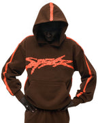 Sp5der Screaming Eagle Hoodie - Brown