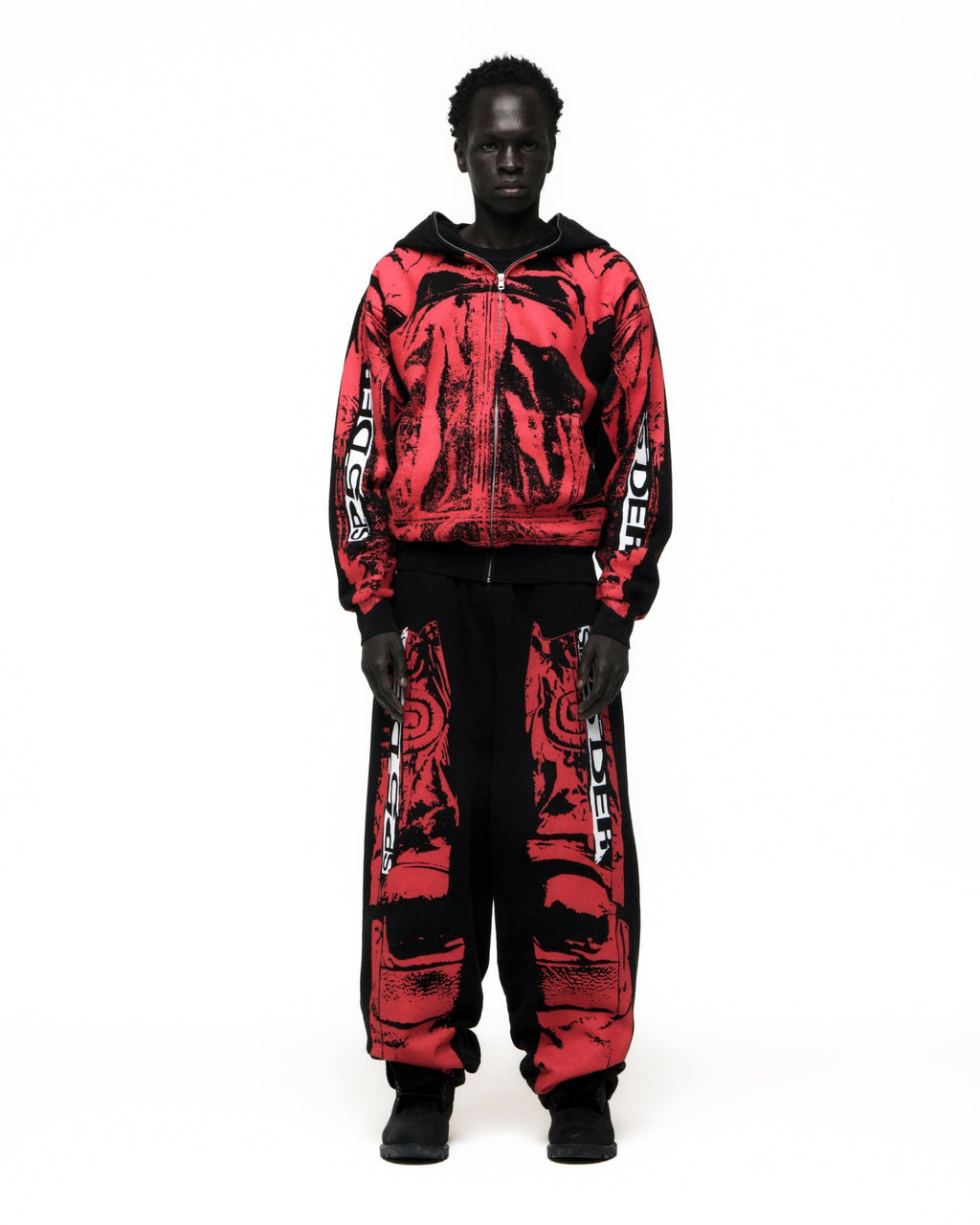 Sp5der Jp5 Moto Hoodie - Black
