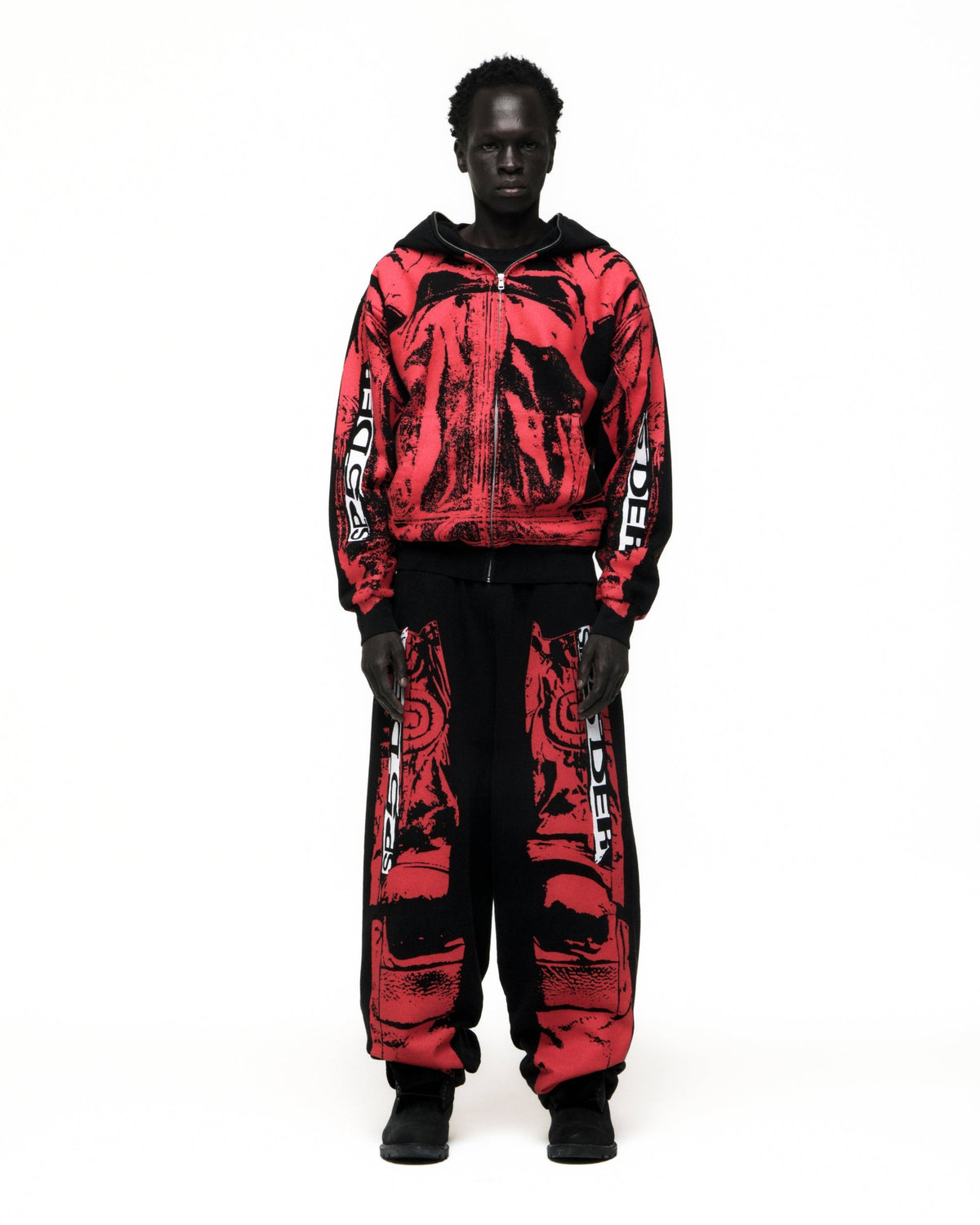Sp5der Jp5 Moto Hoodie - Black