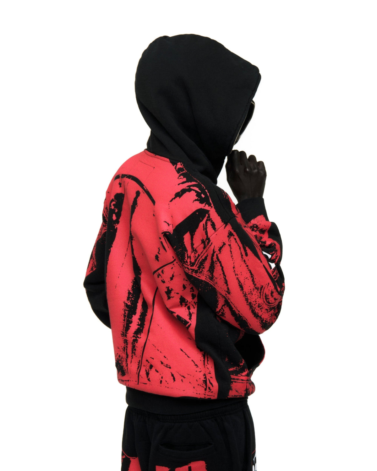 Sp5der Jp5 Moto Hoodie - Black