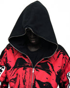 Sp5der Jp5 Moto Hoodie - Black