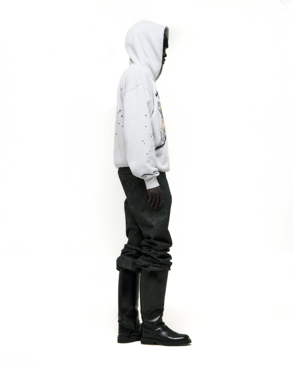 Sp5der Star Girl Hoodie - Sport Grey