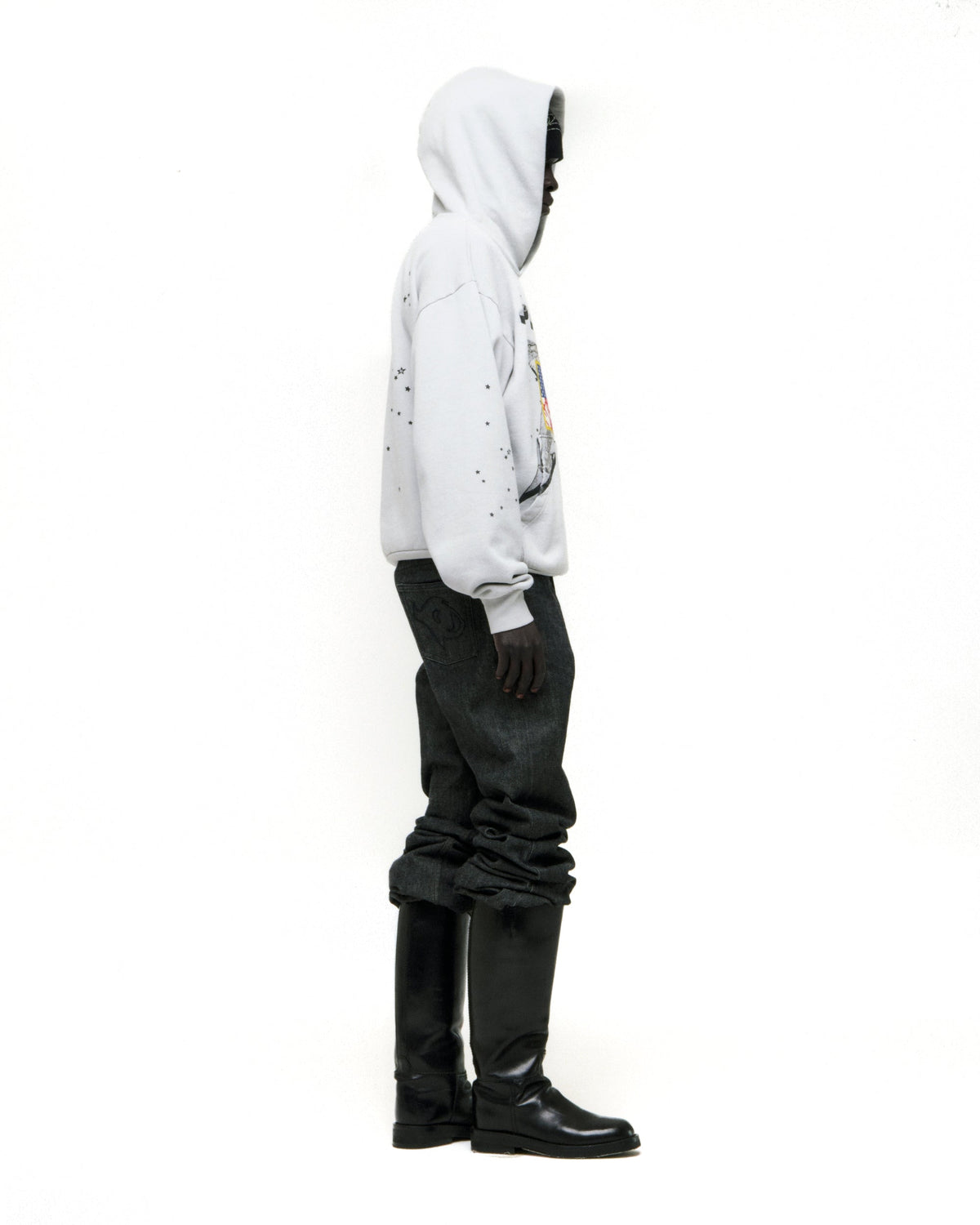 Sp5der Star Girl Hoodie - Sport Grey