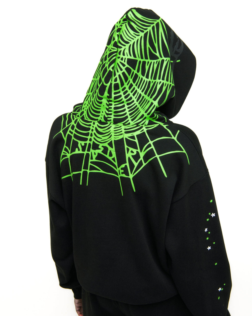 Sp5der Heavy Web Hoodie - Black