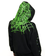 Sp5der Heavy Web Hoodie - Black