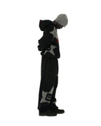 Sp5der Big Star Full Zip Hoodie - Black