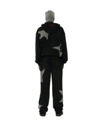 Sp5der Big Star Full Zip Hoodie - Black