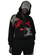Sp5der Big Star Full Zip Hoodie - Black