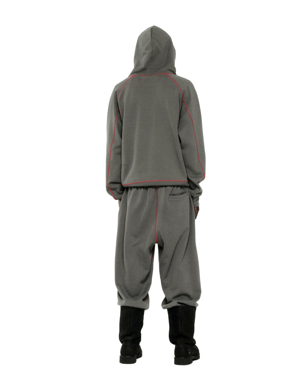 Sp5der Archive Contrast Hoodie - Slate Grey