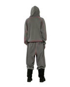 Sp5der Archive Contrast Hoodie - Slate Grey