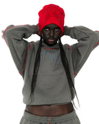 Sp5der Archive Contrast Hoodie - Slate Grey
