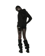 Sp5der Ca$h Og Web V2 Rhinestone Zip Hoodie - Black