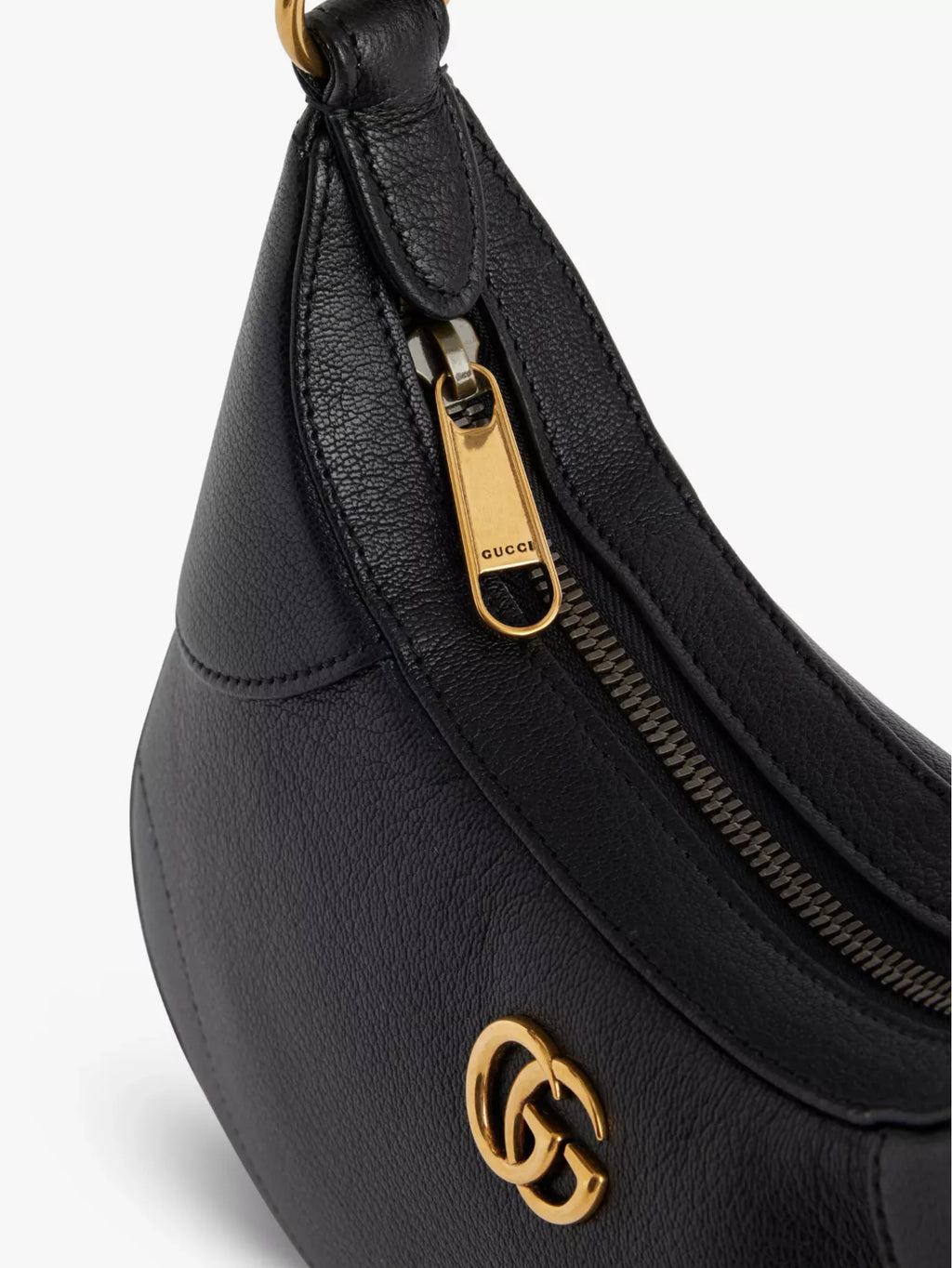 Gucci Aphrodite Small Leather Shoulder Bag – Black