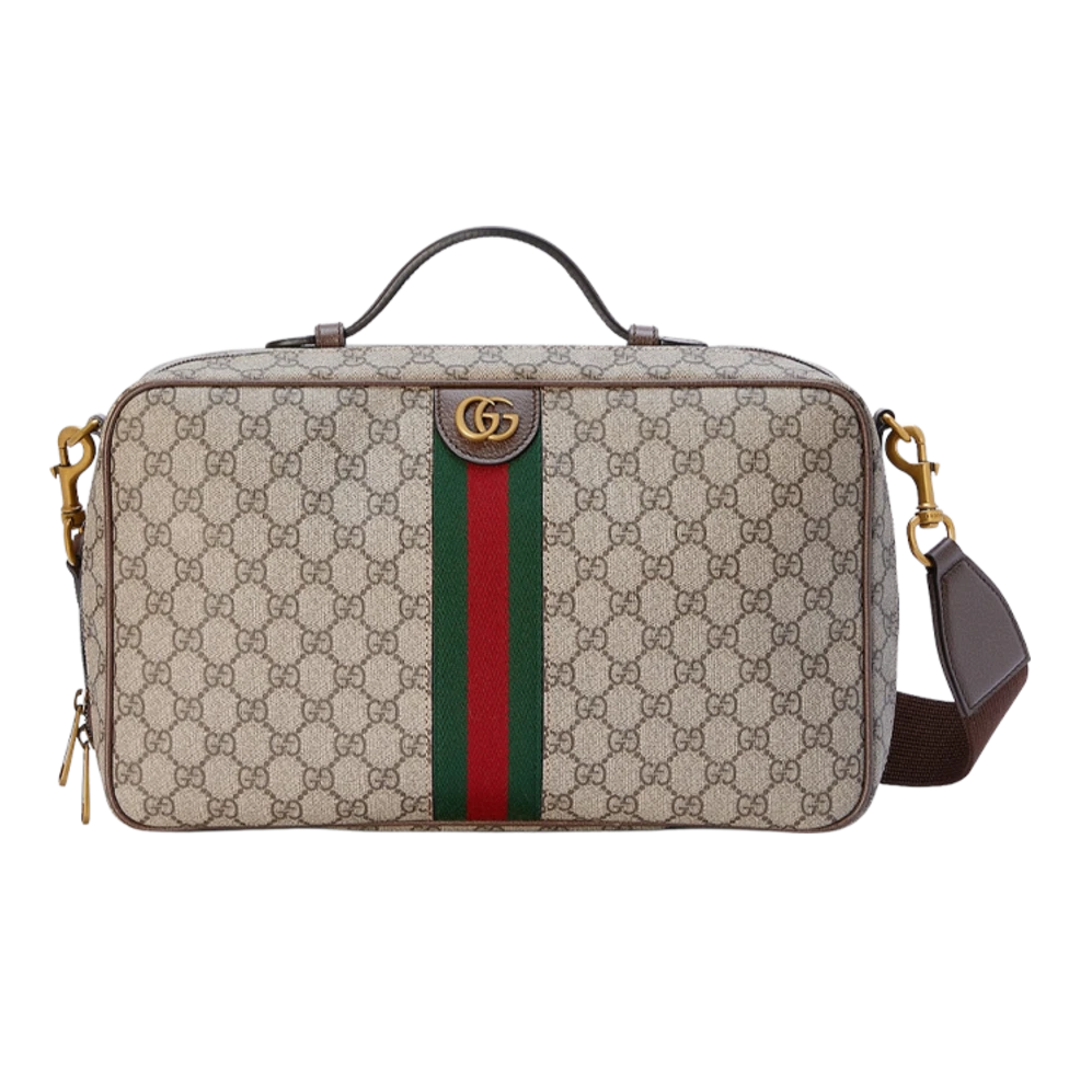 Gucci Ophidia GG Supreme Canvas Shoe Case Bag – Beige