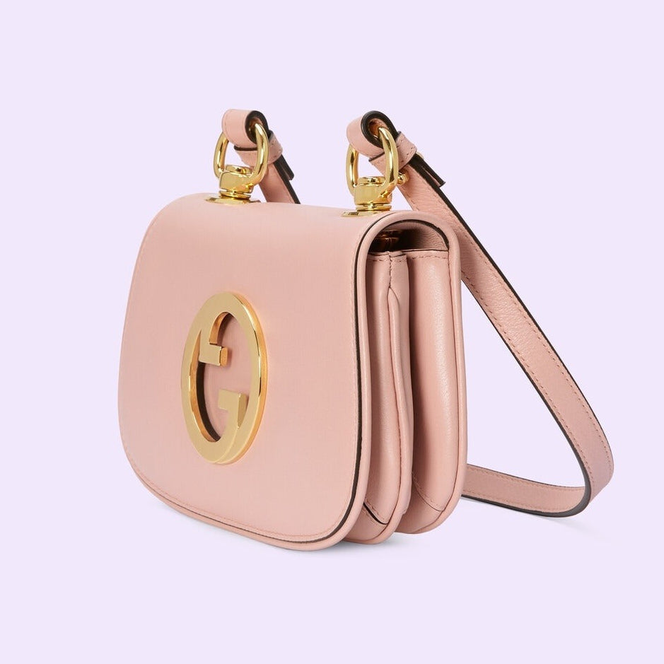 Gucci Blondie Mini Leather Crossbody Shoulder Bag – Pink