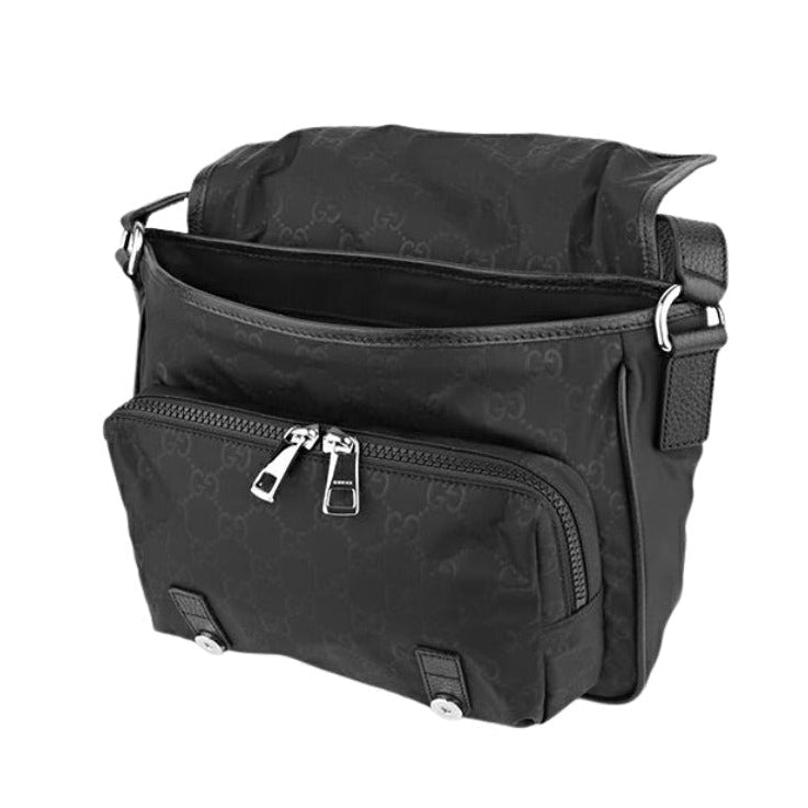 Gucci GG Guccissima Messenger Bag – Black