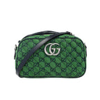 Gucci GG Canvas Marmont Small Shoulder Bag – Green