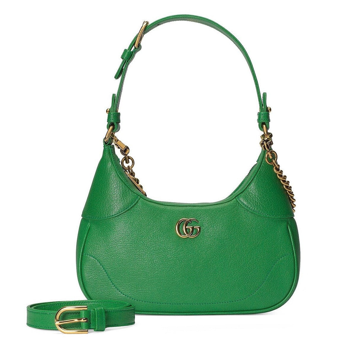 Gucci Aphrodite Small Leather Shoulder Bag – Green