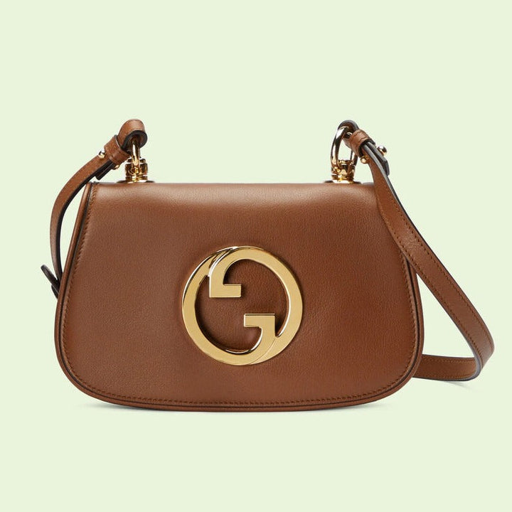 Gucci Blondie Mini Leather Shoulder Bag – Brown