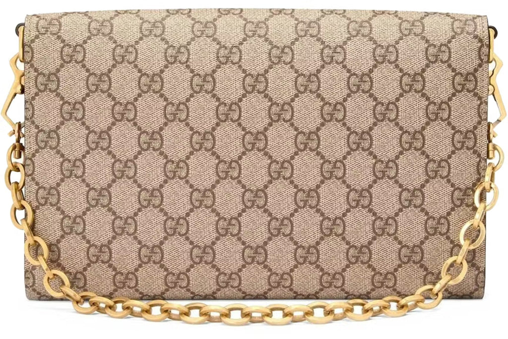 Gucci Horsebit 1955 GG Supreme Canvas Small Shoulder Bag – Beige