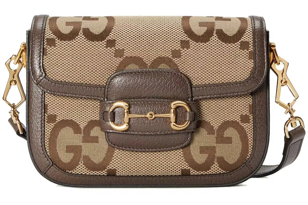 Gucci Horsebit 1955 Jumbo GG Mini Crossbody Bag – Brown