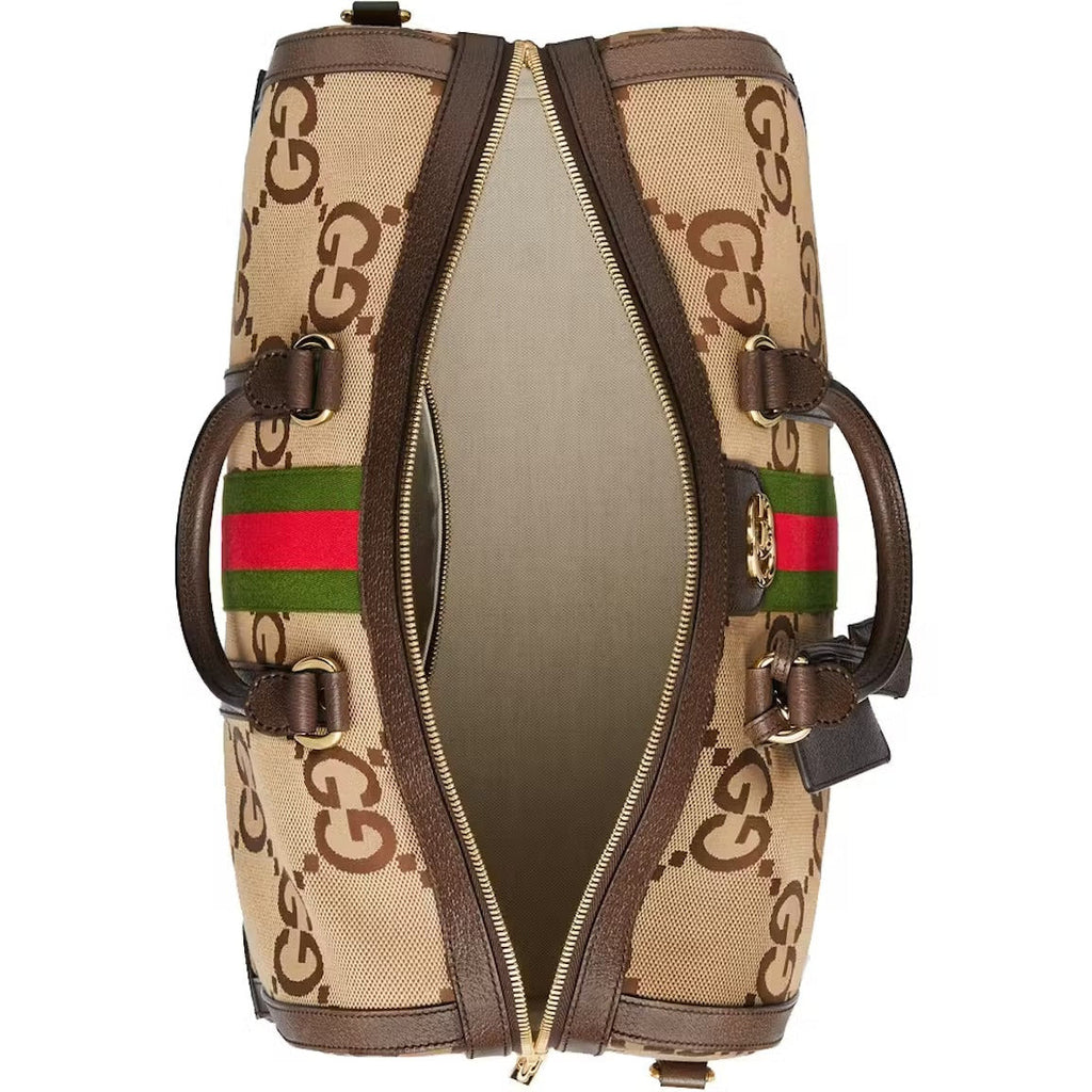 Gucci Jumbo GG Canvas Duffle Bag – Brown