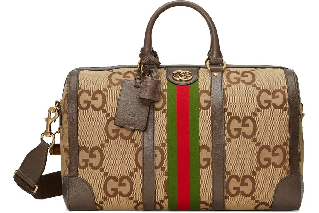 Gucci Jumbo GG Canvas Duffle Bag – Brown