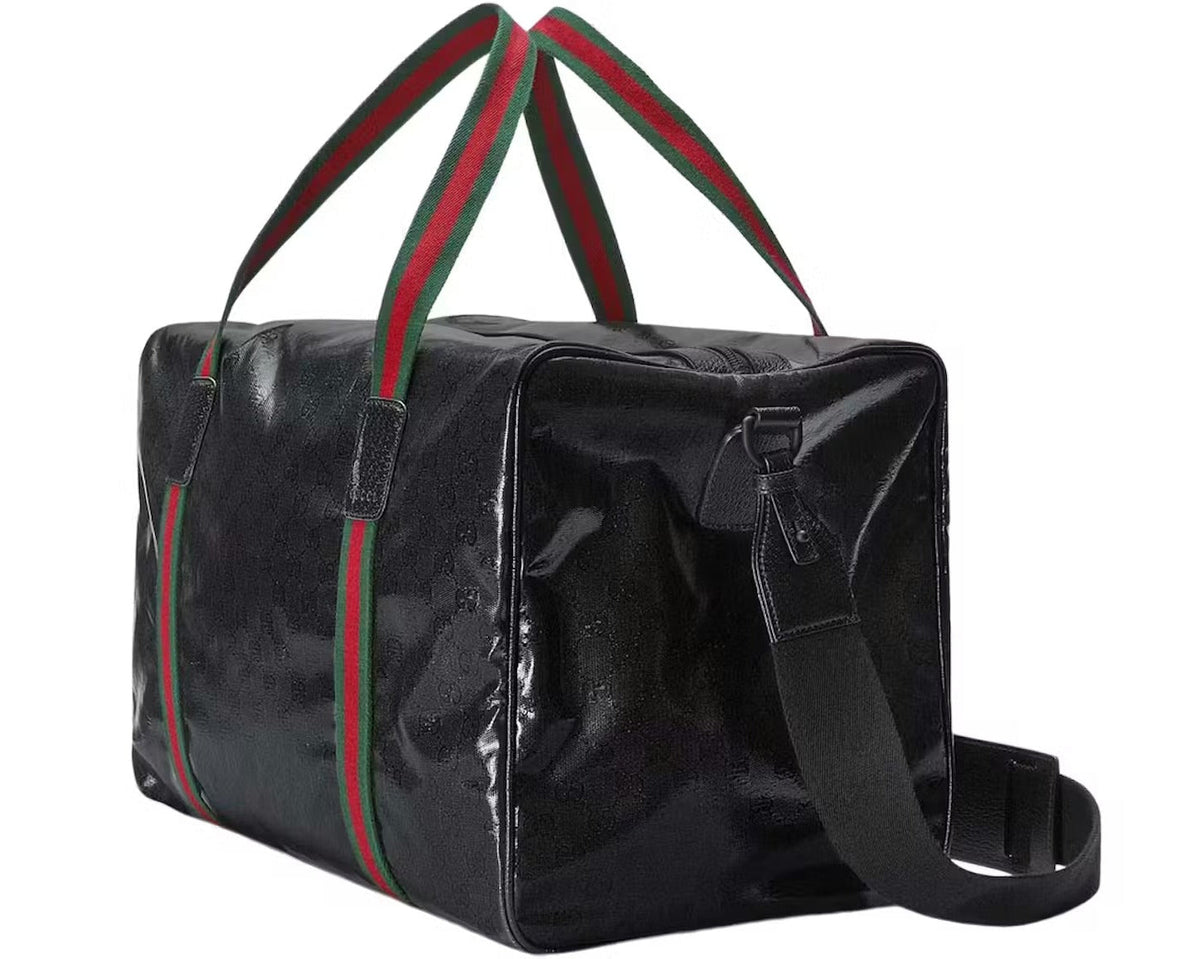 Gucci GG Crystal Large Holdall Duffle Bag – Black