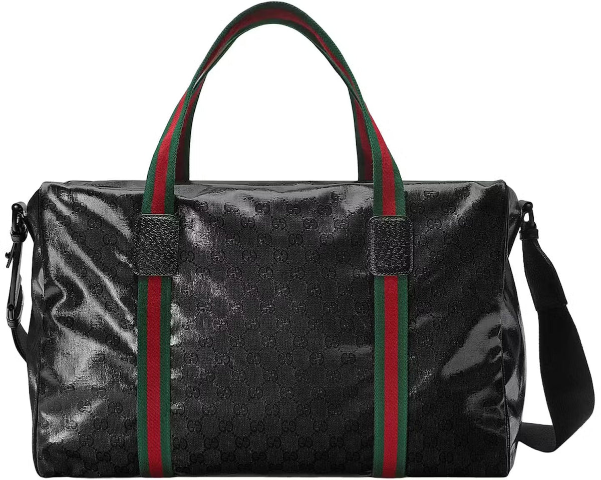 Gucci GG Crystal Large Holdall Duffle Bag – Black