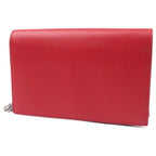 Gucci XL Leather Wallet on Chain Shoulder Bag – Red