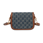 Gucci Blue GG Denim Horsebit 1955 Mini Crossbody Bag - Blue