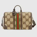 Gucci Jumbo GG Canvas Duffle Bag – Brown