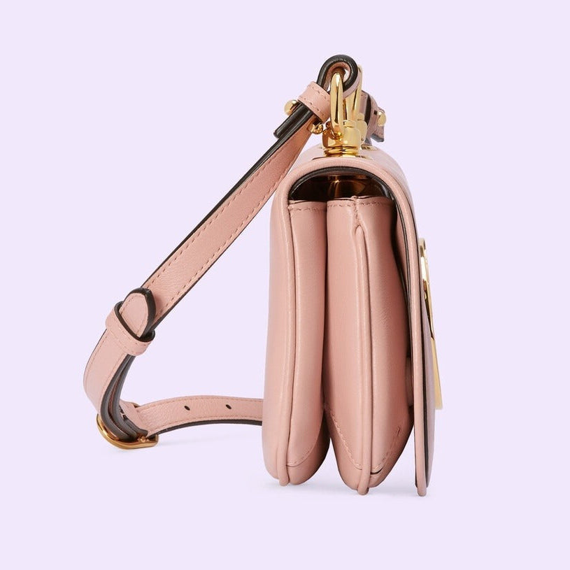 Gucci Blondie Mini Leather Crossbody Shoulder Bag – Pink