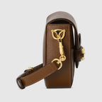 Gucci Horsebit 1955 Small Leather Shoulder Bag – Brown