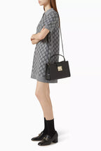 Gucci Padlock Top-Handle Medium Leather Bag – Black