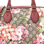 Gucci GG Supreme Blooms Top Handle Boston Bag – Brown