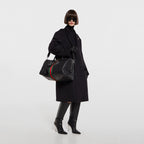 Gucci Web Trademark Medium Duffle Travel Bag – Black