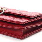 Dior My Dior Mini Cannage Lambskin Bag – Cherry Red