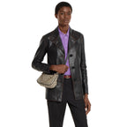 Gucci GG Emblem Small Shoulder Bag – Beige/Brown