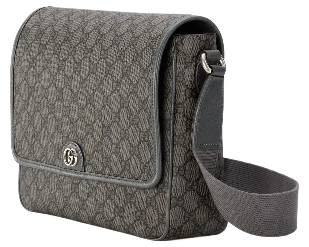 Gucci GG Supreme Canvas Medium Ophidia Messenger Bag – Grey