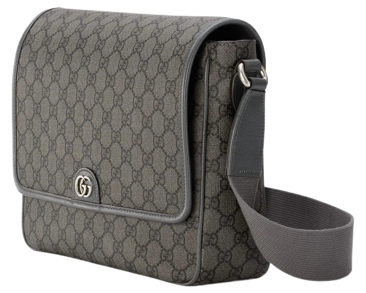 Gucci GG Supreme Canvas Medium Ophidia Messenger Bag – Grey