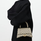 Gucci x Balenciaga The Hacker Project Small Canvas Hourglass Shoulder Bag – Beige