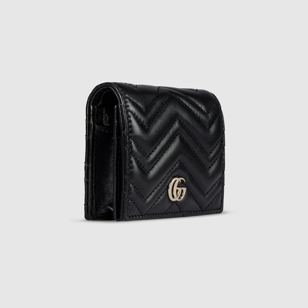 Gucci GG Marmont Card Case Wallet – Black