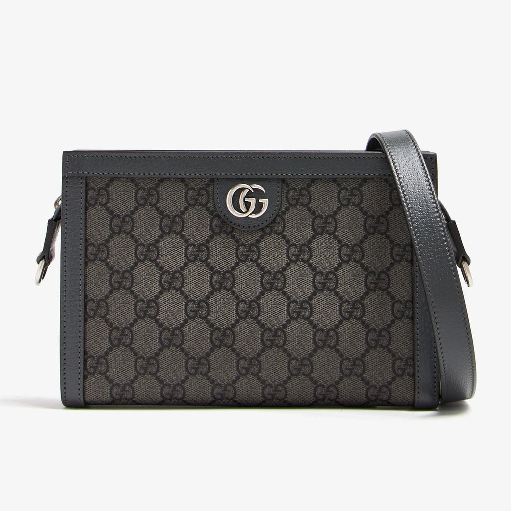Gucci GG Supreme Ophidia Mini Clutch Crossbody Bag – Grey
